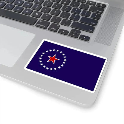 Flag of Springfield Illinois no text (United States) STICKER Vinyl Kiss-Cut Decal - The Sticker Space