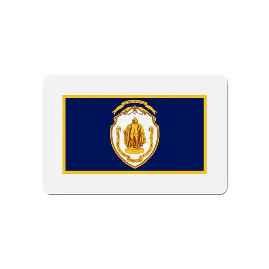 Flag of Springfield Massachusetts - Refrigerator Magnet 6 Inch - The Sticker Space