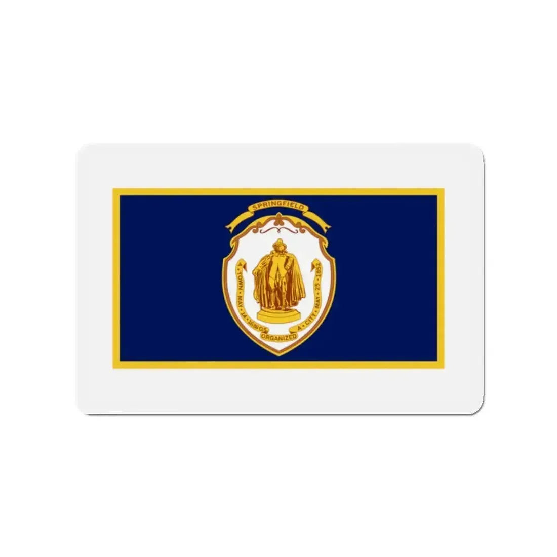 Flag of Springfield Massachusetts - Refrigerator Magnet - The Sticker Space