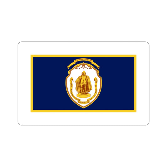 Flag of Springfield Massachusetts USA STICKER Vinyl Die-Cut Decal-6 Inch-The Sticker Space