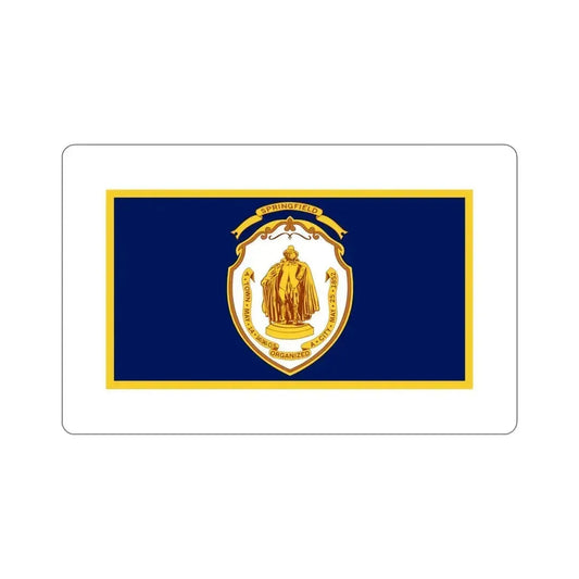 Flag of Springfield Massachusetts USA STICKER Vinyl Die-Cut Decal 6 Inch - The Sticker Space
