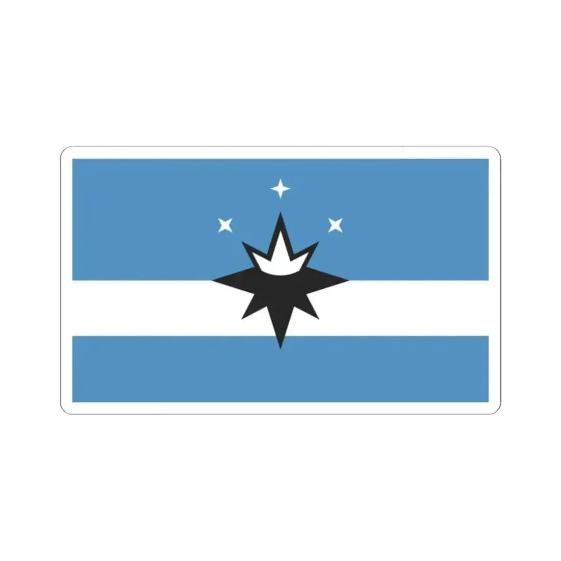 Flag of Springfield Missouri (United States) STICKER Vinyl Kiss-Cut Decal 2 Inch White - The Sticker Space