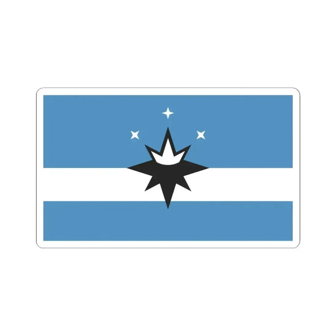 Flag of Springfield Missouri (United States) STICKER Vinyl Kiss-Cut Decal 3 Inch White - The Sticker Space