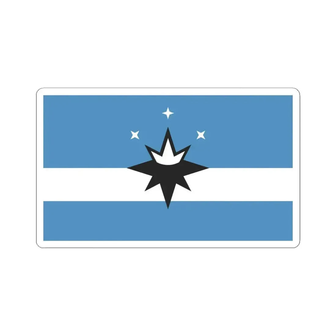 Flag of Springfield Missouri (United States) STICKER Vinyl Kiss-Cut Decal 6 Inch White - The Sticker Space