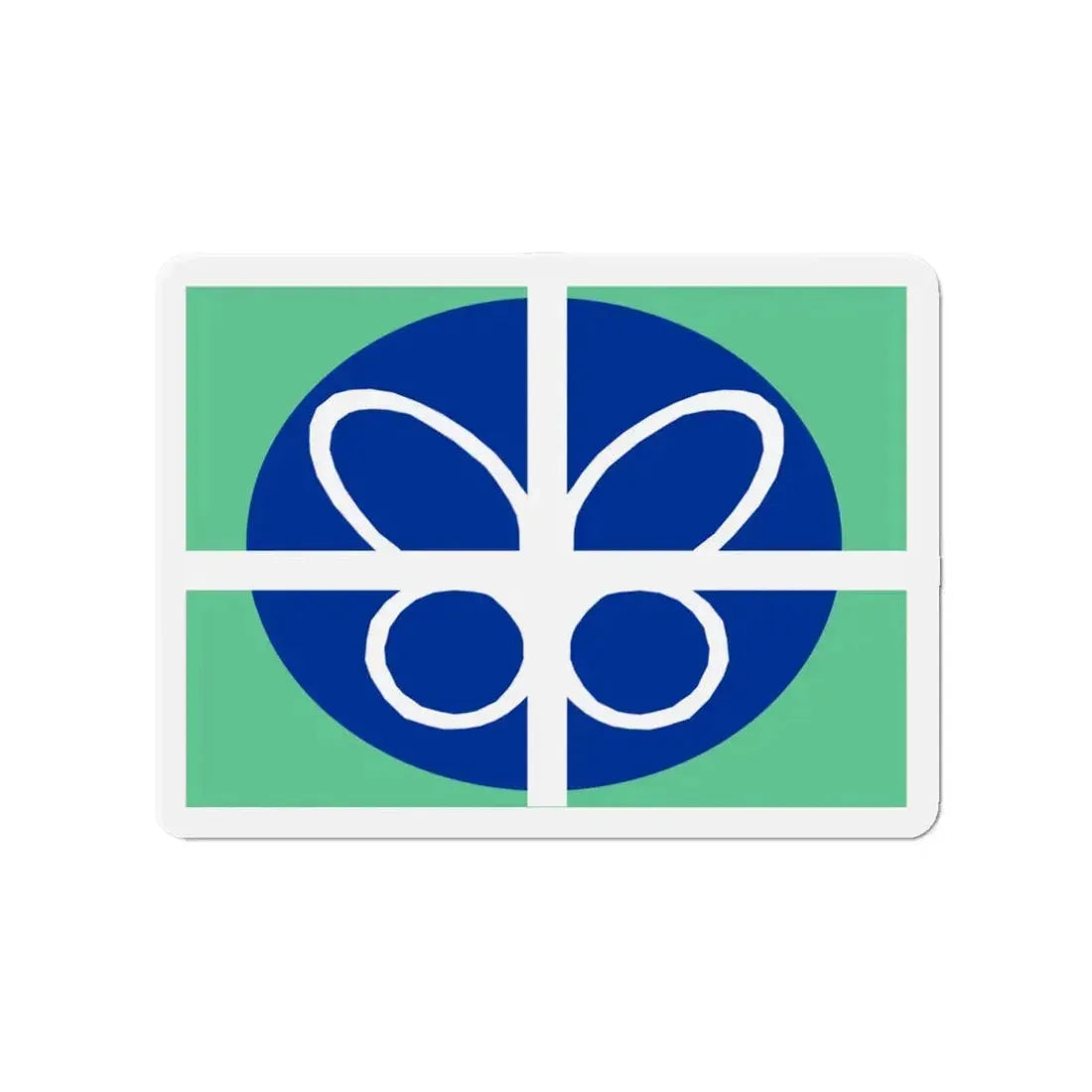 Flag of Springfield Virginia - Refrigerator Magnet 3 Inch - The Sticker Space