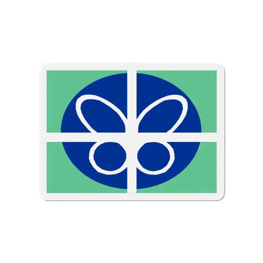 Flag of Springfield Virginia - Refrigerator Magnet 4 Inch - The Sticker Space