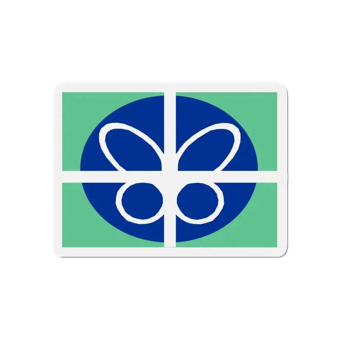 Flag of Springfield Virginia - Refrigerator Magnet 5 Inch - The Sticker Space