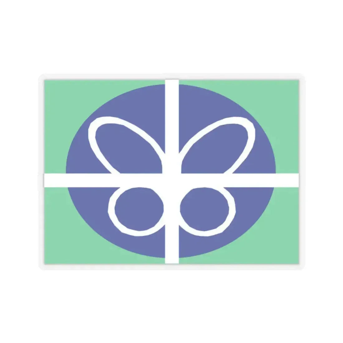 Flag of Springfield, Virginia - STICKER Vinyl Kiss-Cut Decal 2 Inch Transparent - The Sticker Space