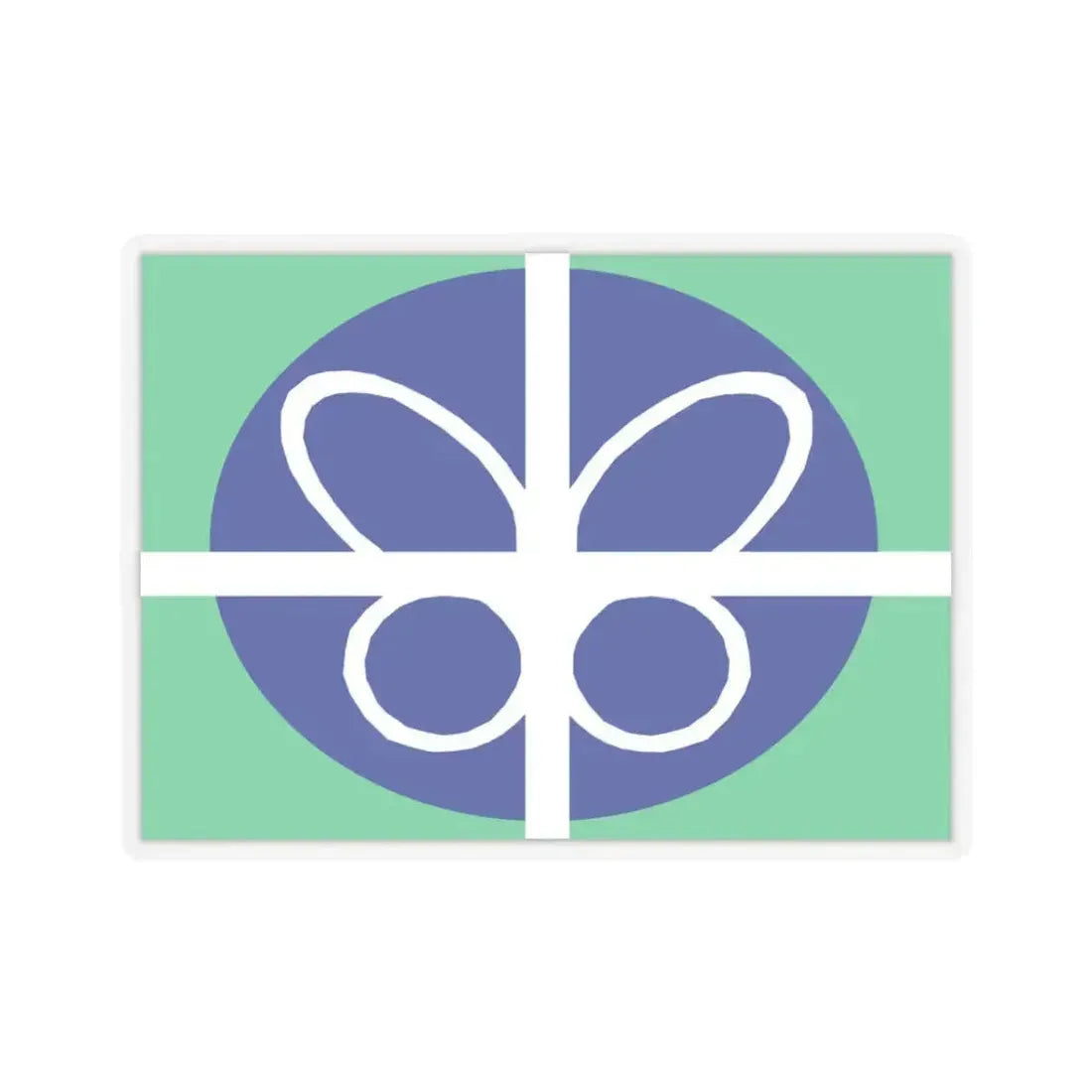 Flag of Springfield, Virginia - STICKER Vinyl Kiss-Cut Decal 3 Inch Transparent - The Sticker Space