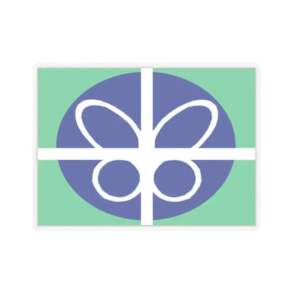 Flag of Springfield, Virginia - STICKER Vinyl Kiss-Cut Decal 3 Inch Transparent - The Sticker Space