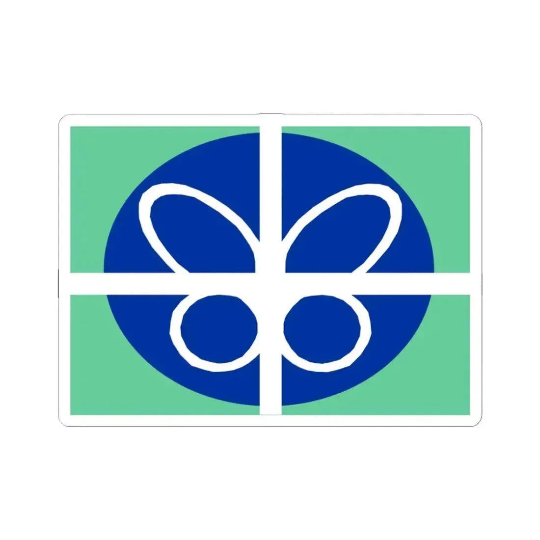 Flag of Springfield, Virginia - STICKER Vinyl Kiss-Cut Decal 3 Inch White - The Sticker Space