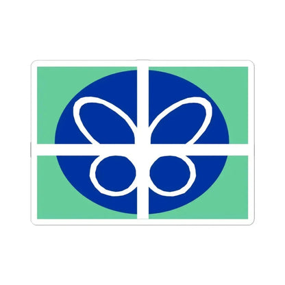 Flag of Springfield, Virginia - STICKER Vinyl Kiss-Cut Decal 3 Inch White - The Sticker Space