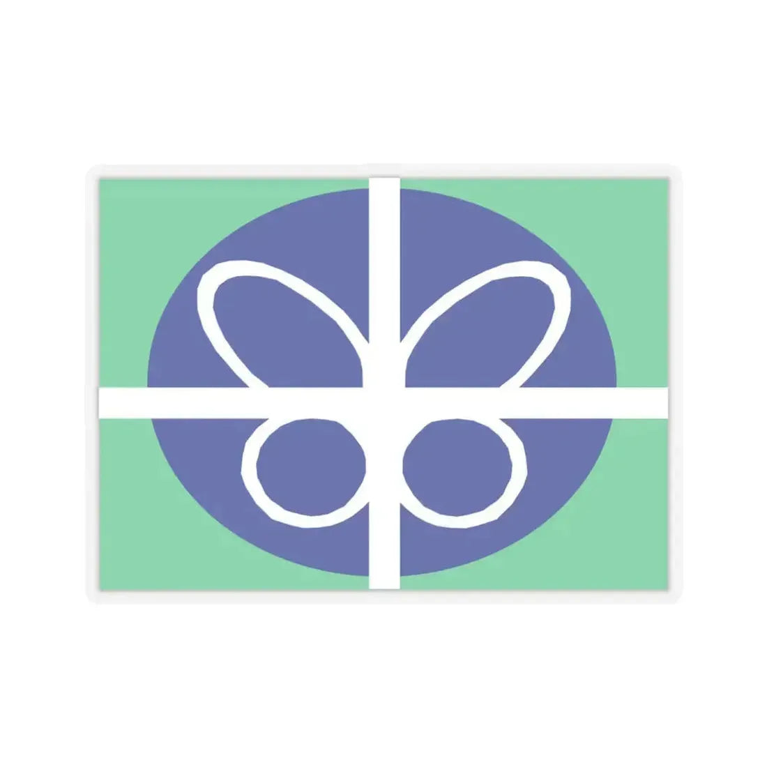 Flag of Springfield, Virginia - STICKER Vinyl Kiss-Cut Decal 4 Inch Transparent - The Sticker Space