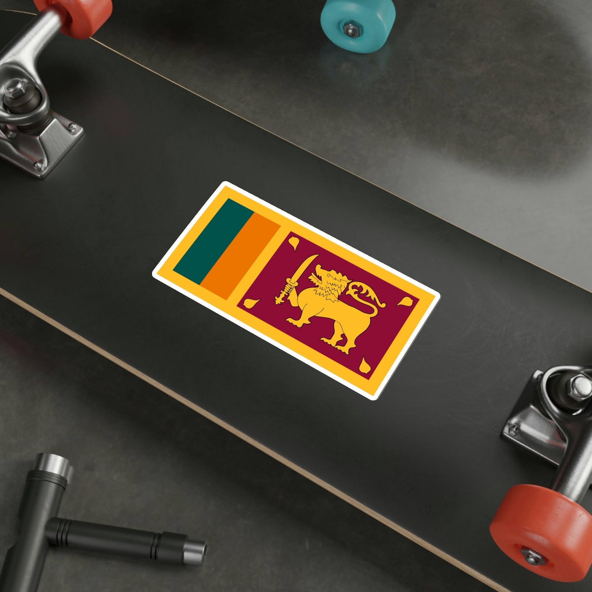 Flag of Sri Lanka STICKER Vinyl Die-Cut Decal-The Sticker Space