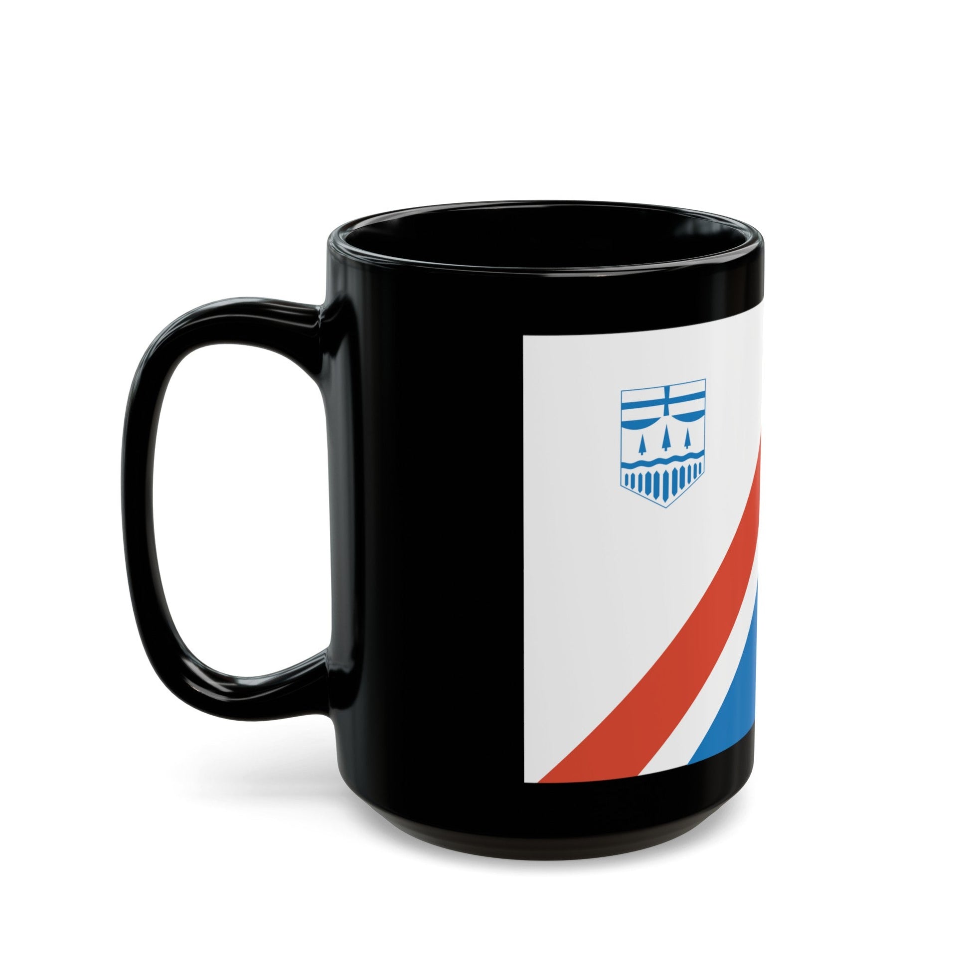 Flag of St Albert Alberta Canada - Black Coffee Mug-The Sticker Space