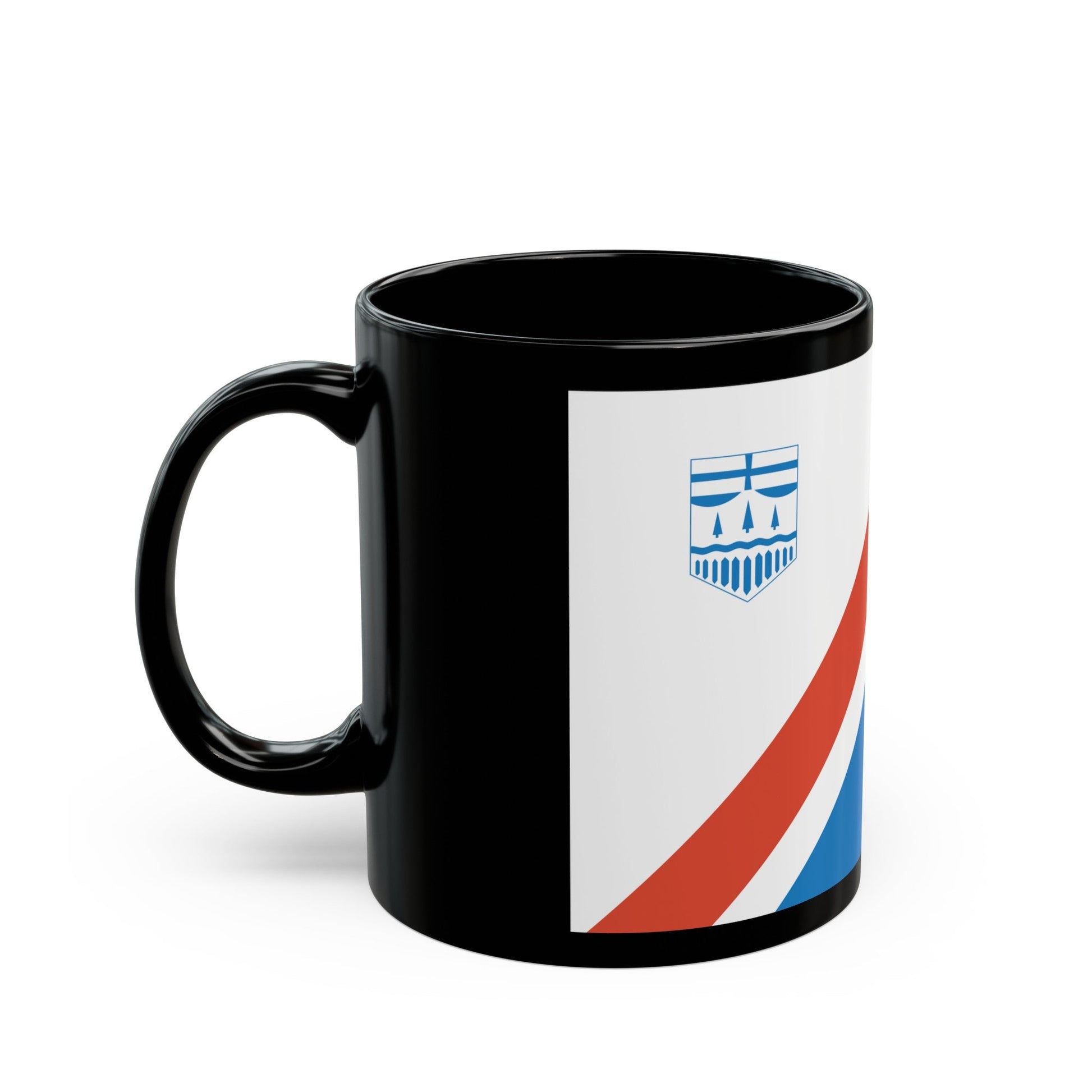 Flag of St Albert Alberta Canada - Black Coffee Mug-The Sticker Space