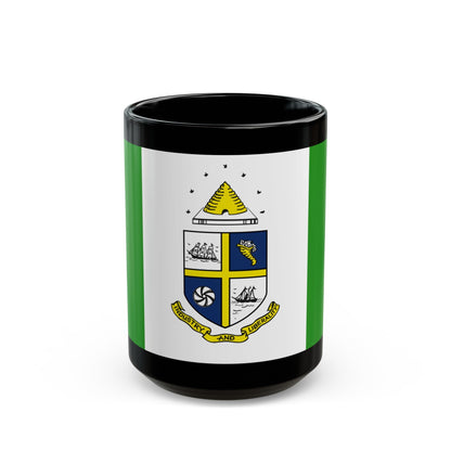 Flag of St Catharines Ontario Canada - Black Coffee Mug-15oz-The Sticker Space