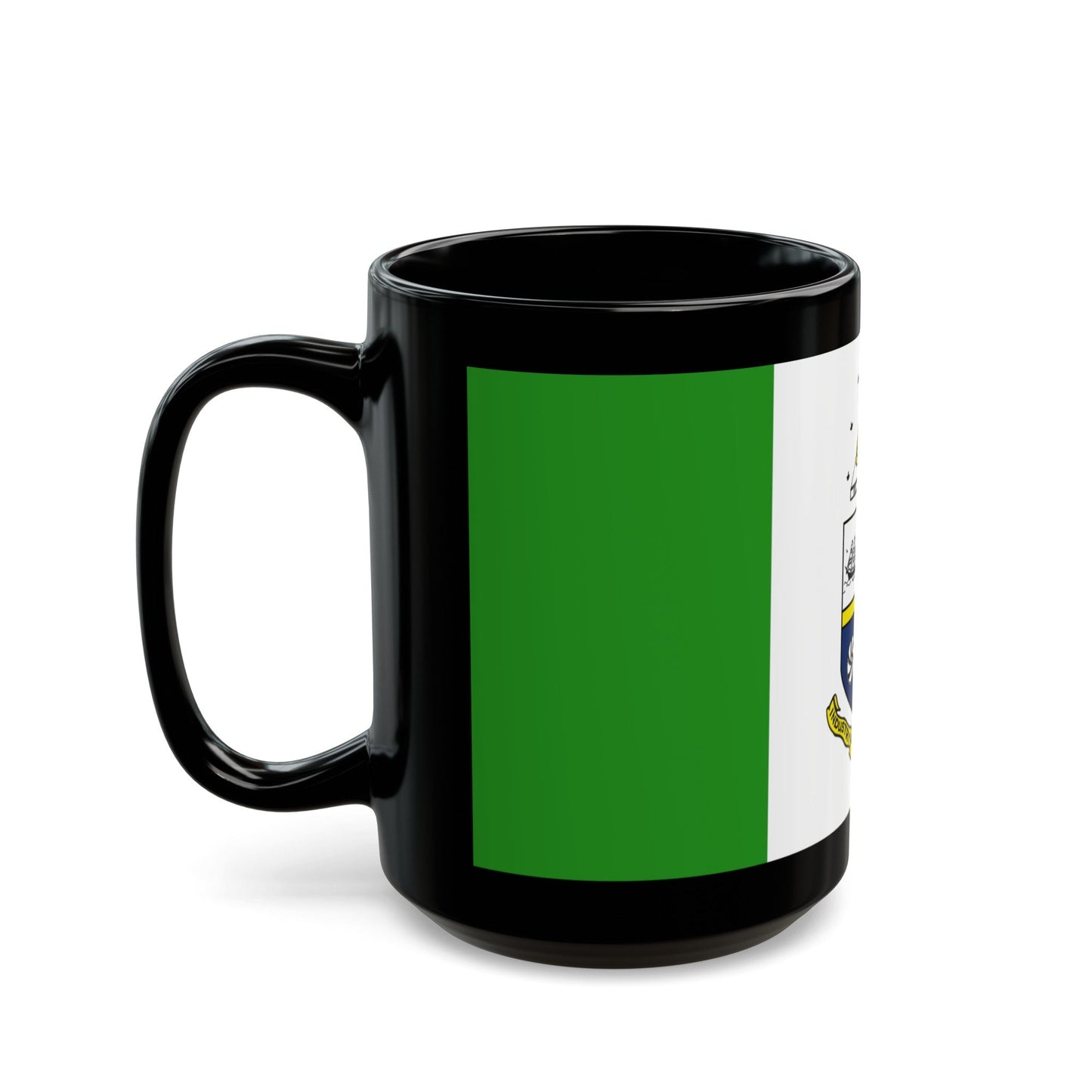 Flag of St Catharines Ontario Canada - Black Coffee Mug-The Sticker Space