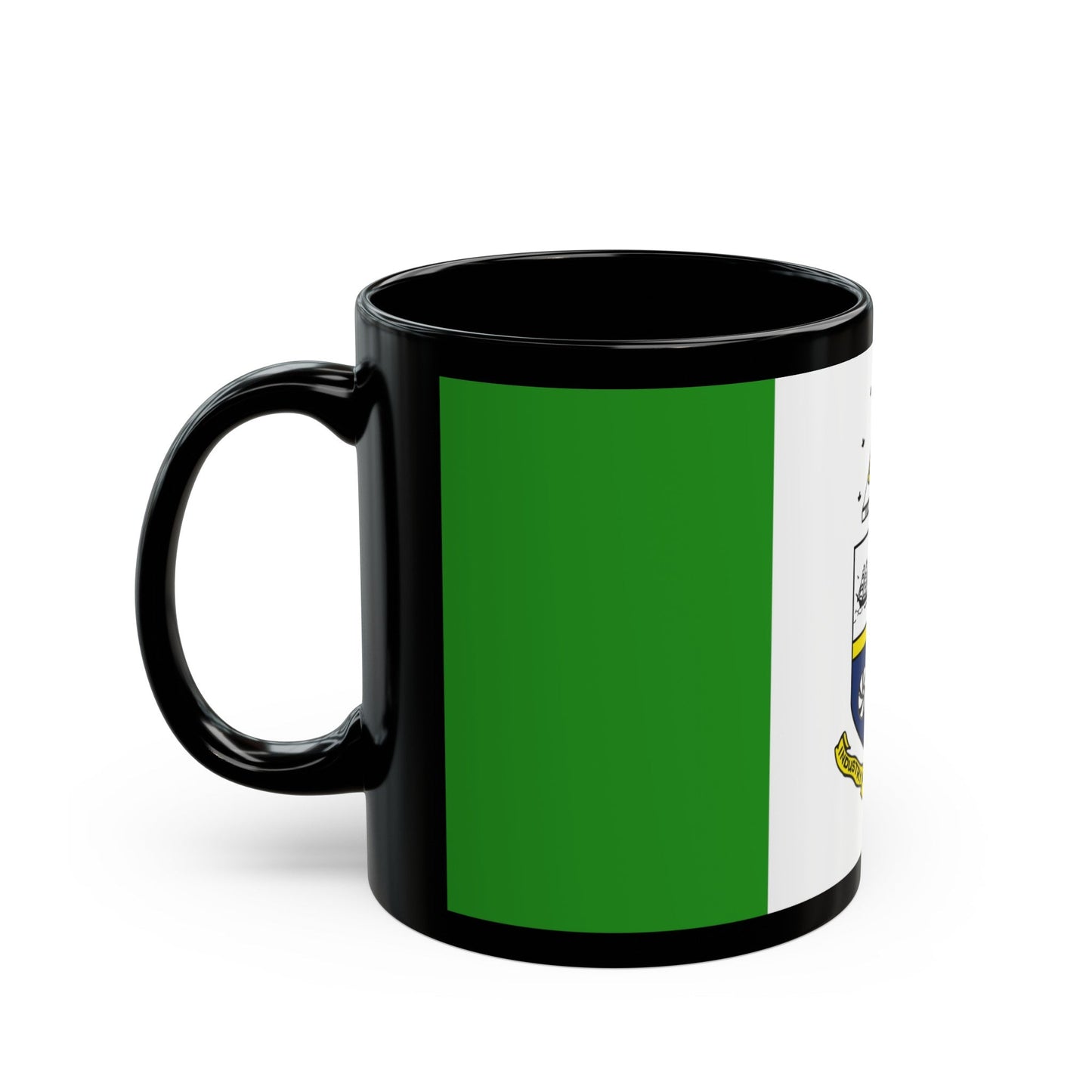 Flag of St Catharines Ontario Canada - Black Coffee Mug-The Sticker Space