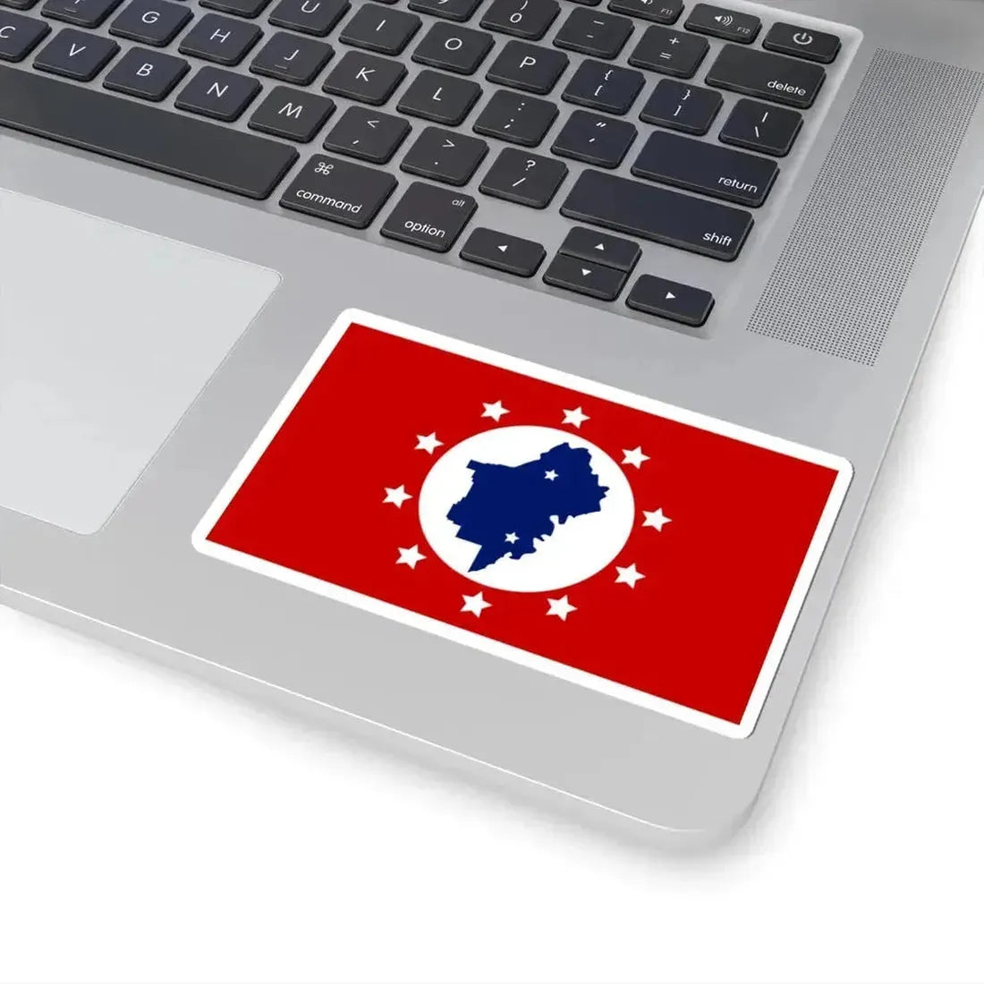 Flag of St. Clair County Alabama (United States) STICKER Vinyl Kiss-Cut Decal - The Sticker Space