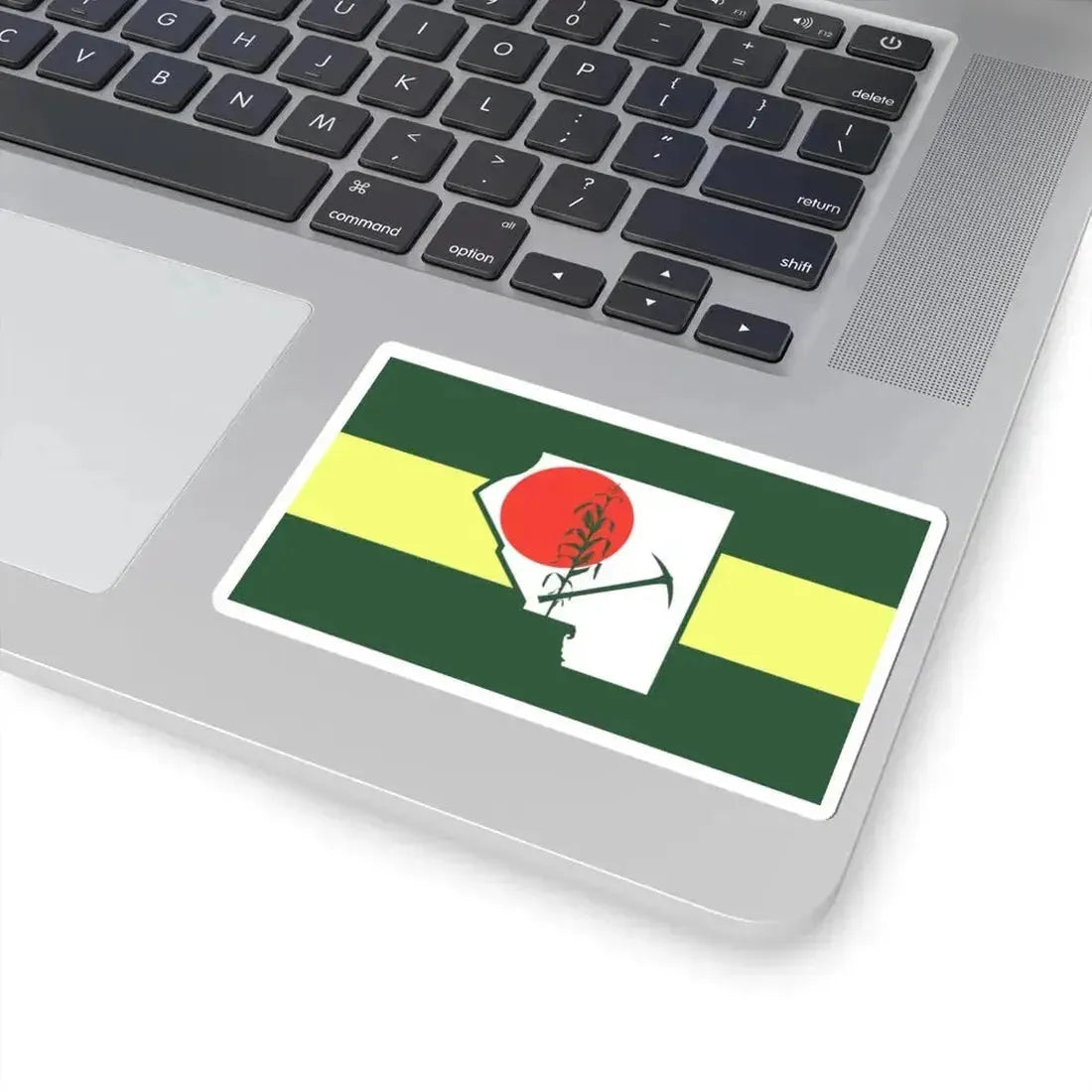 Flag of St. Clair County Illinois (United States) STICKER Vinyl Kiss-Cut Decal - The Sticker Space