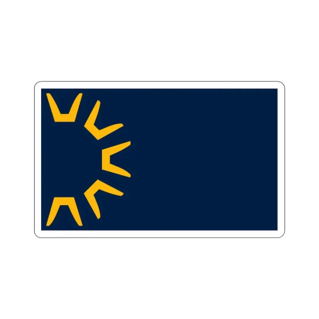 Flag of St George, Utah - STICKER Vinyl Kiss-Cut Decal 2 Inch White - The Sticker Space