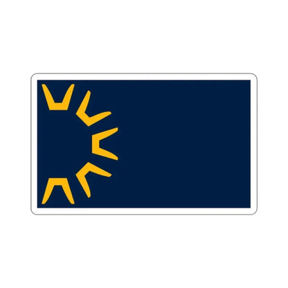 Flag of St George, Utah - STICKER Vinyl Kiss-Cut Decal 2 Inch White - The Sticker Space
