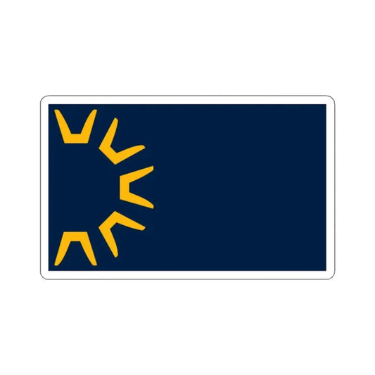 Flag of St George, Utah - STICKER Vinyl Kiss-Cut Decal 2 Inch White - The Sticker Space