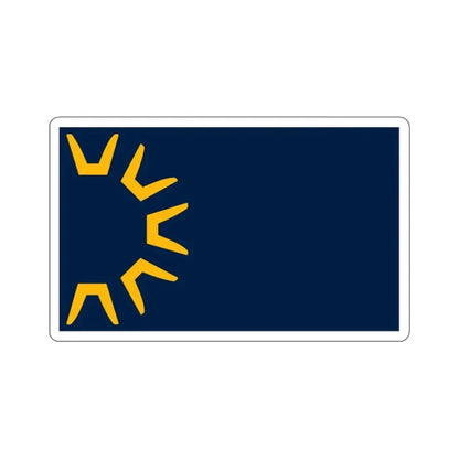 Flag of St George, Utah - STICKER Vinyl Kiss-Cut Decal 3 Inch White - The Sticker Space