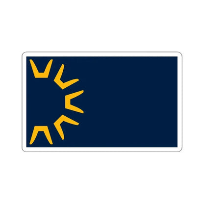 Flag of St George, Utah - STICKER Vinyl Kiss-Cut Decal 4 Inch White - The Sticker Space