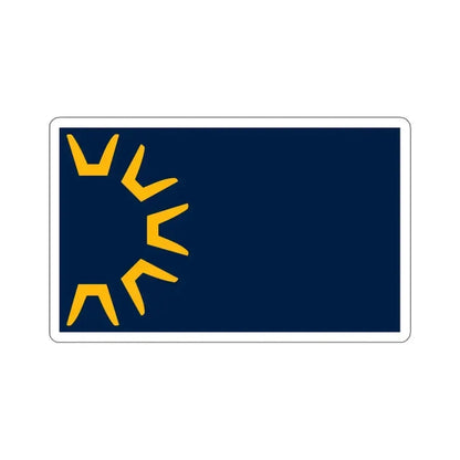 Flag of St George, Utah - STICKER Vinyl Kiss-Cut Decal 6 Inch White - The Sticker Space