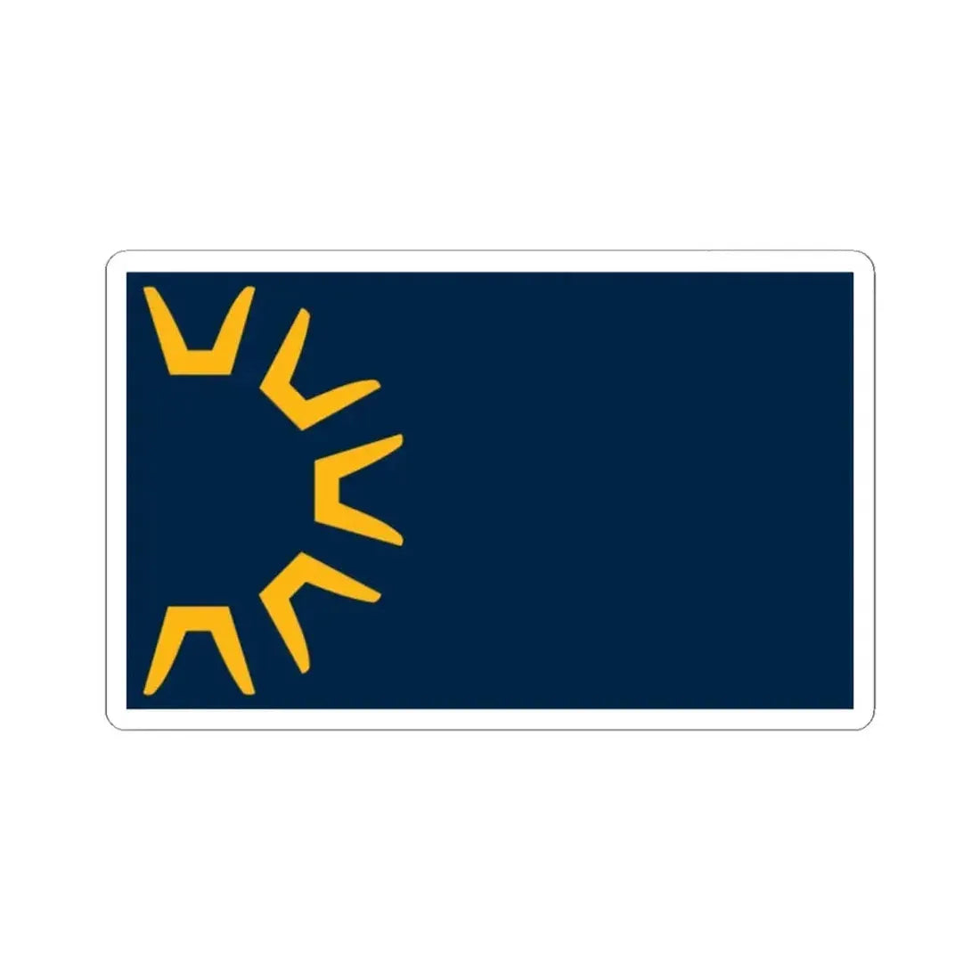 Flag of St George Utah (United States) STICKER Vinyl Kiss-Cut Decal 2 Inch White - The Sticker Space