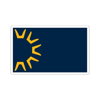 Flag of St George Utah (United States) STICKER Vinyl Kiss-Cut Decal 2 Inch White - The Sticker Space