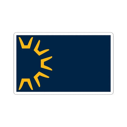 Flag of St George Utah (United States) STICKER Vinyl Kiss-Cut Decal 3 Inch White - The Sticker Space