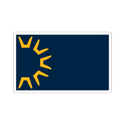 Flag of St George Utah (United States) STICKER Vinyl Kiss-Cut Decal 6 Inch White - The Sticker Space