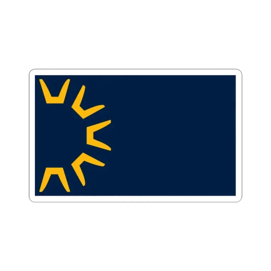 Flag of St George Utah USA STICKER Vinyl Die-Cut Decal 2 Inch - The Sticker Space