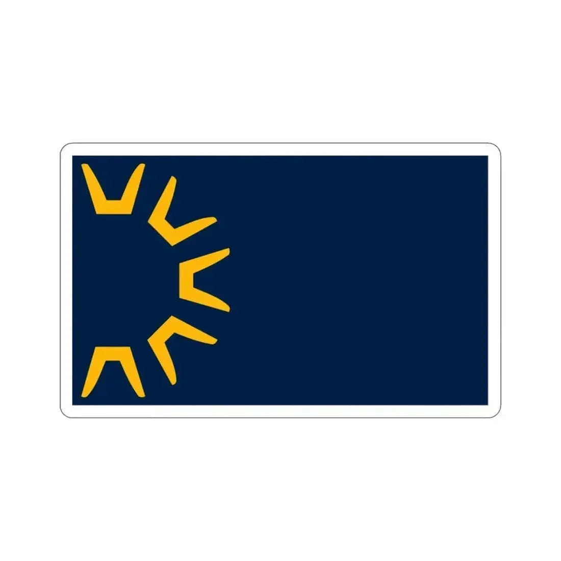 Flag of St George Utah USA STICKER Vinyl Die-Cut Decal 3 Inch - The Sticker Space