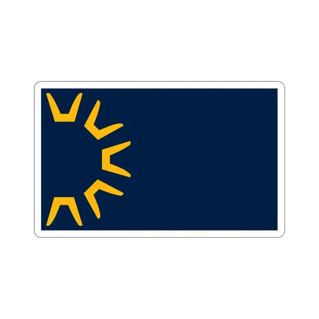 Flag of St George Utah USA STICKER Vinyl Die-Cut Decal 4 Inch - The Sticker Space