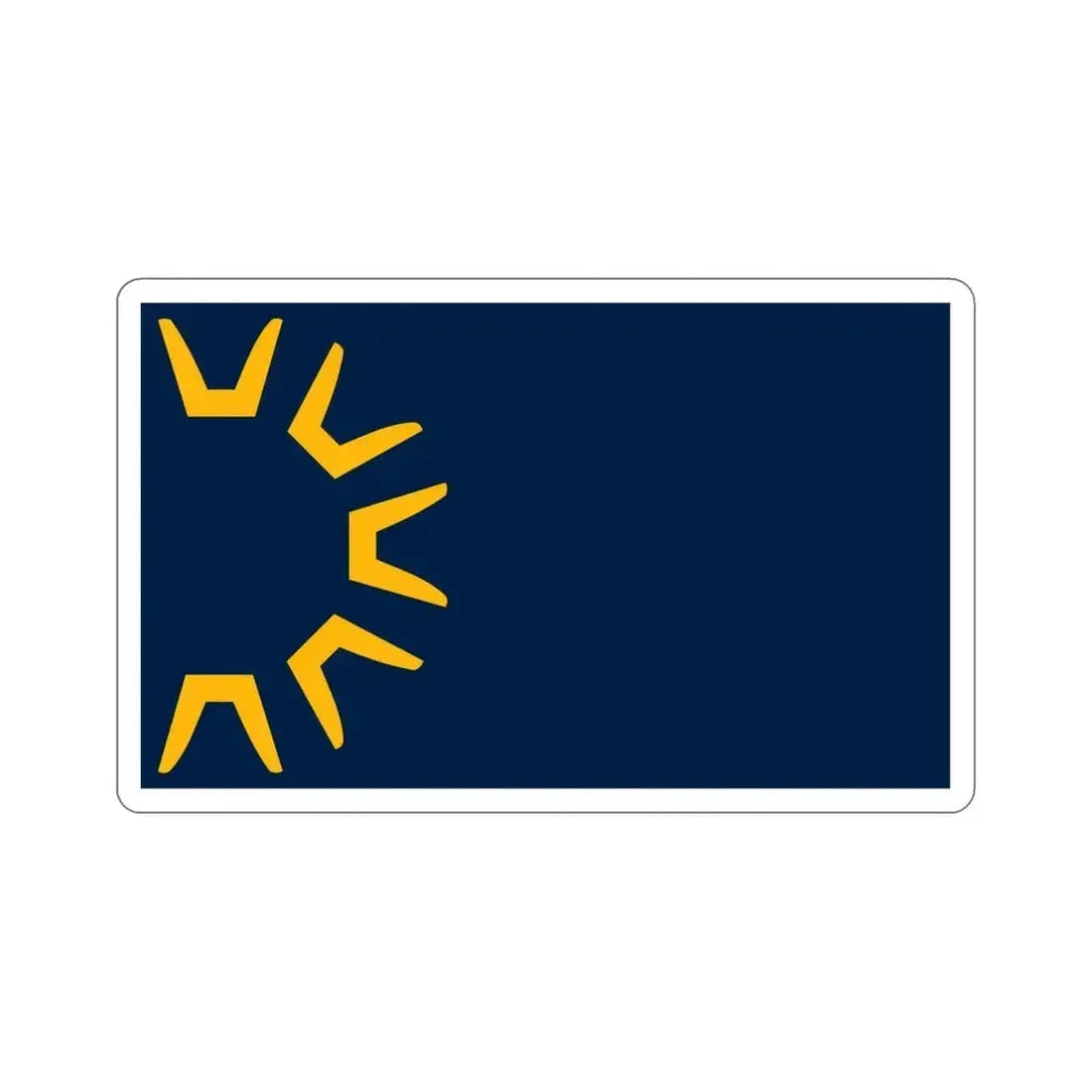 Flag of St George Utah USA STICKER Vinyl Die-Cut Decal 5 Inch - The Sticker Space