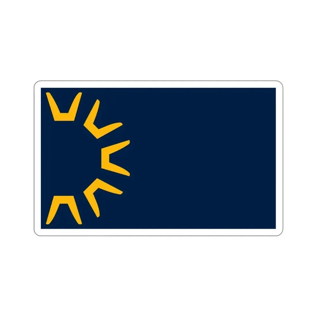 Flag of St George Utah USA STICKER Vinyl Die-Cut Decal 6 Inch - The Sticker Space