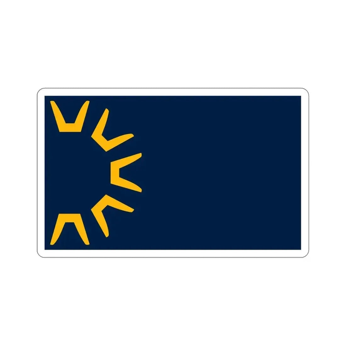Flag of St George Utah USA STICKER Vinyl Die-Cut Decal - The Sticker Space