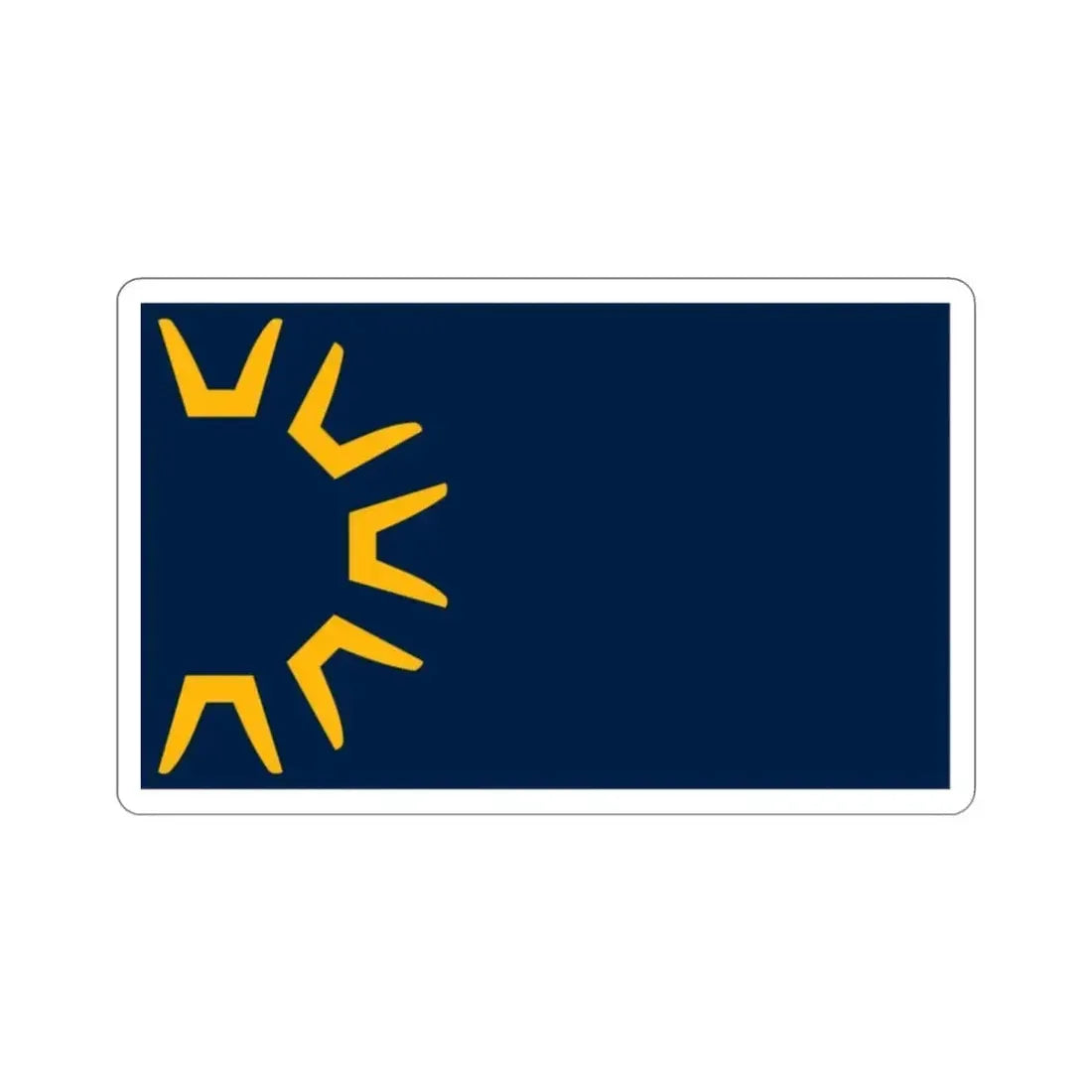 Flag of St George Utah USA STICKER Vinyl Die-Cut Decal - The Sticker Space