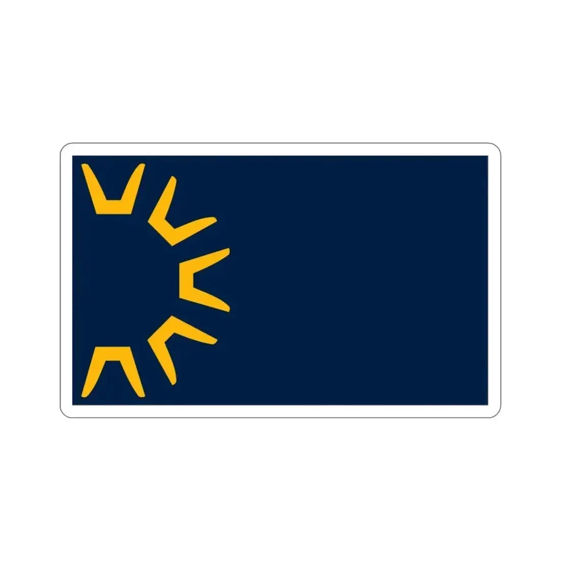 Flag of St George Utah USA STICKER Vinyl Die-Cut Decal - The Sticker Space