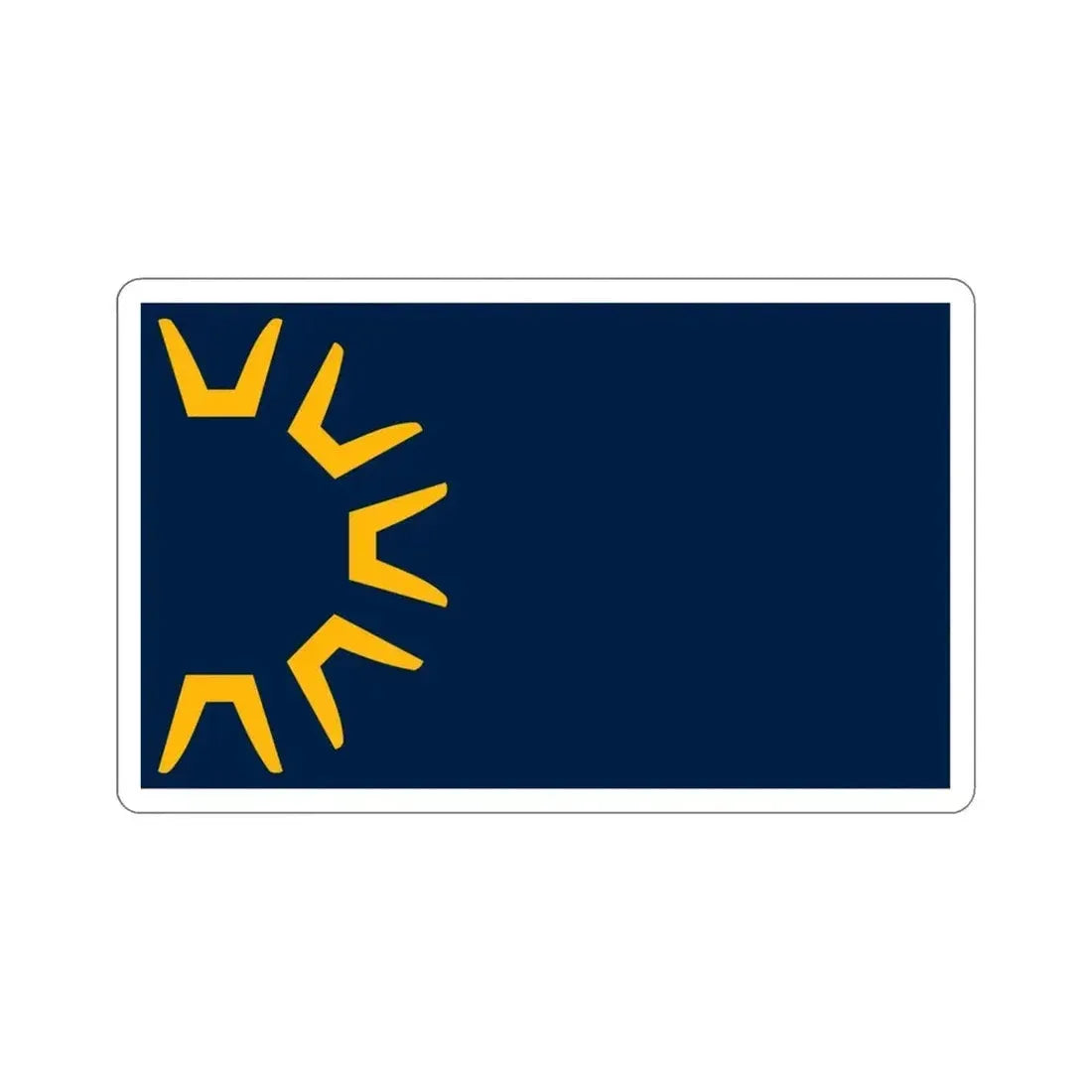 Flag of St George Utah USA STICKER Vinyl Die-Cut Decal - The Sticker Space