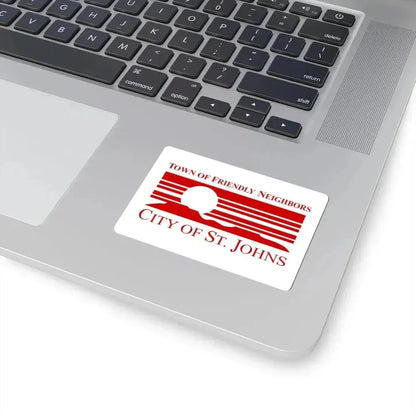 Flag of St. Johns Arizona (United States) STICKER Vinyl Kiss-Cut Decal - The Sticker Space