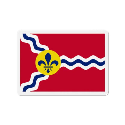 Flag of St. Louis Missouri - Refrigerator Magnet 2 Inch - The Sticker Space
