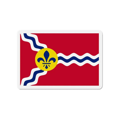 Flag of St. Louis Missouri - Refrigerator Magnet 3 Inch - The Sticker Space
