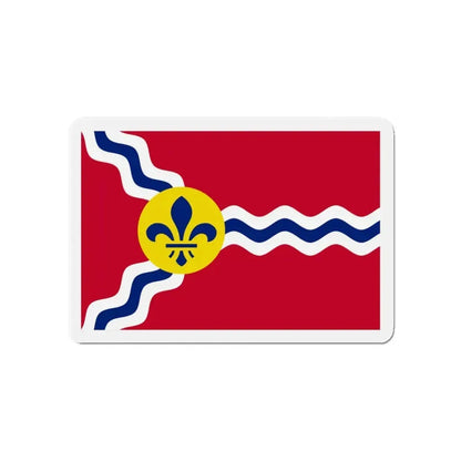 Flag of St. Louis Missouri - Refrigerator Magnet 4 Inch - The Sticker Space