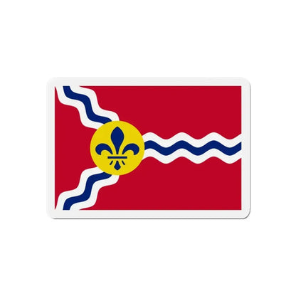 Flag of St. Louis Missouri - Refrigerator Magnet 6 Inch - The Sticker Space