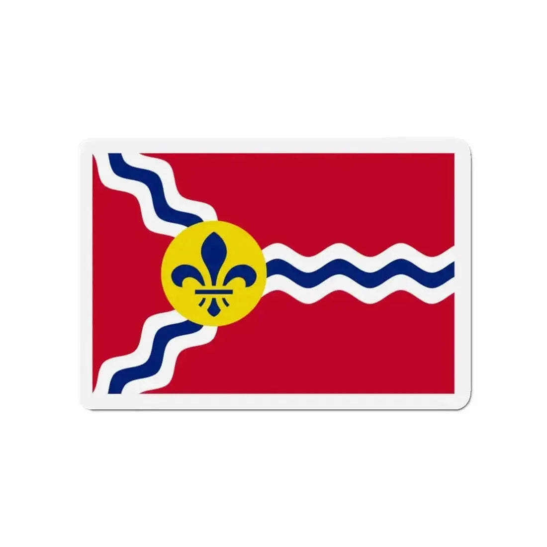 Flag of St. Louis Missouri - Refrigerator Magnet - The Sticker Space